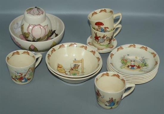 Doulton Bunnykins part tea service Deco period